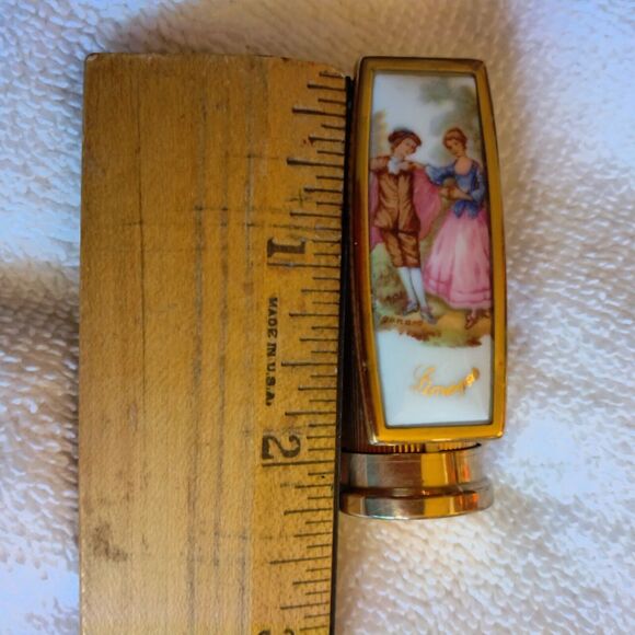 Carmont-Paris-modele depose, Limoges, refillable lipstick with mirror, unused - Picture 11 of 14